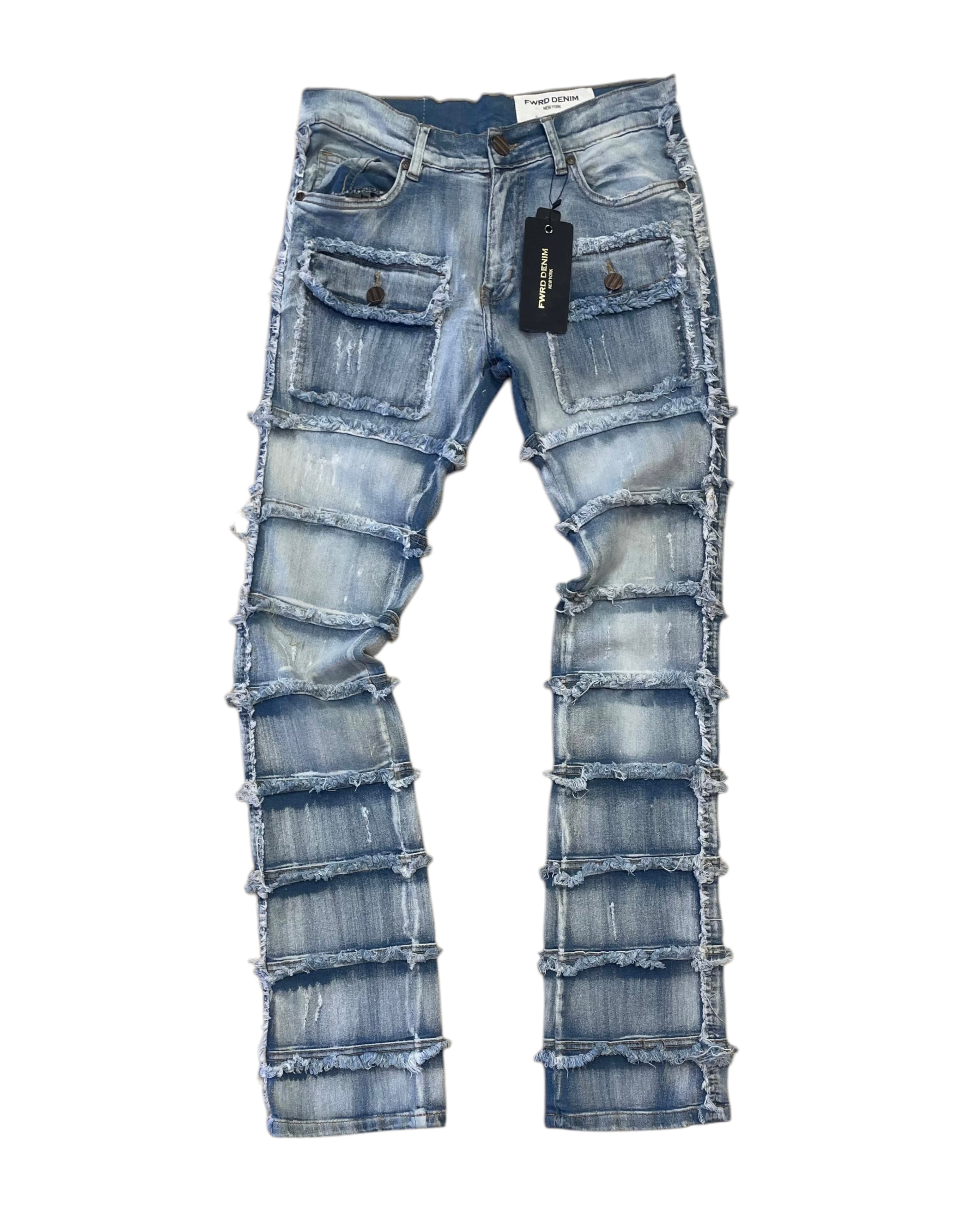 Patchwork True Stacked Jeans