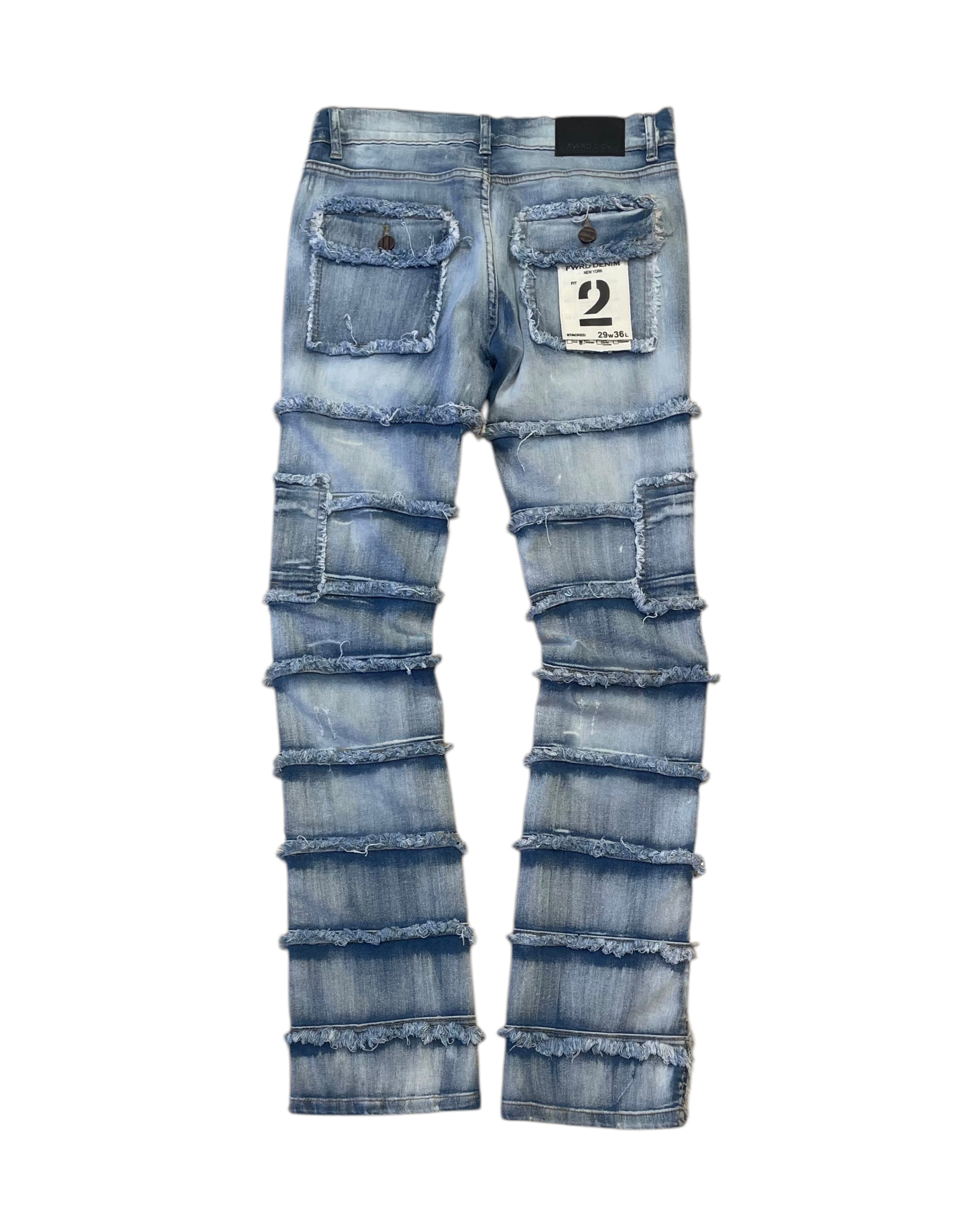 Patchwork True Stacked Jeans