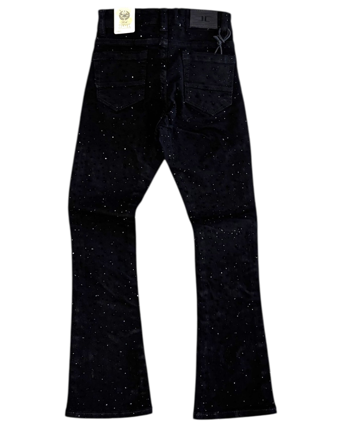 Toddler's Re-Up Crystal Stacked Jeans