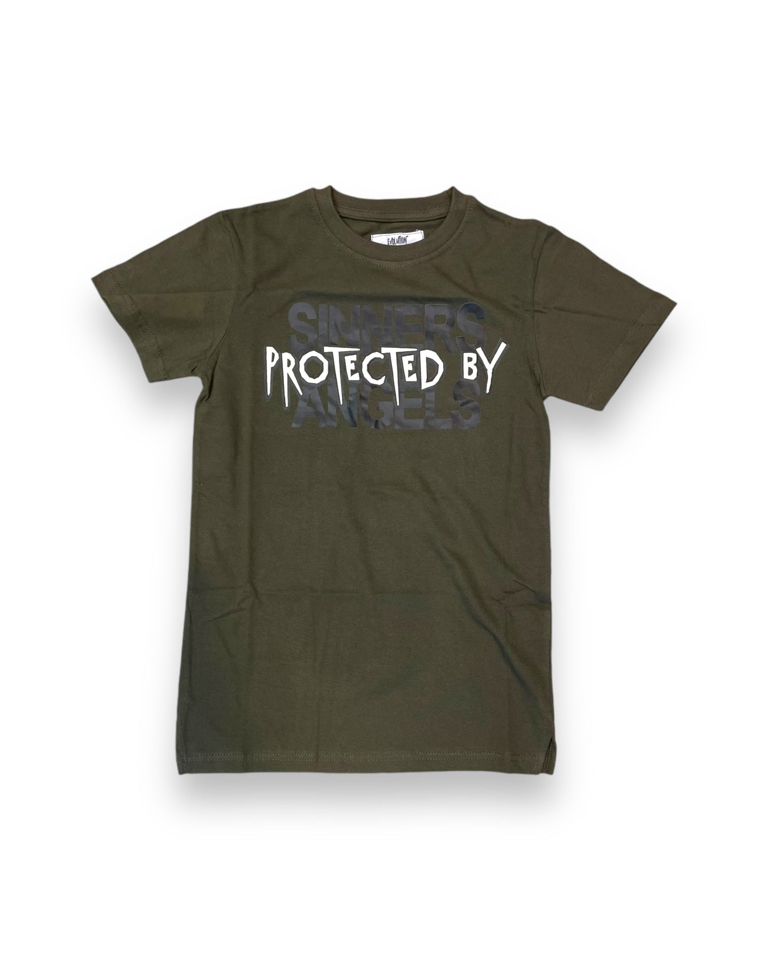Boy’s Sinners Protected By Angels Tee