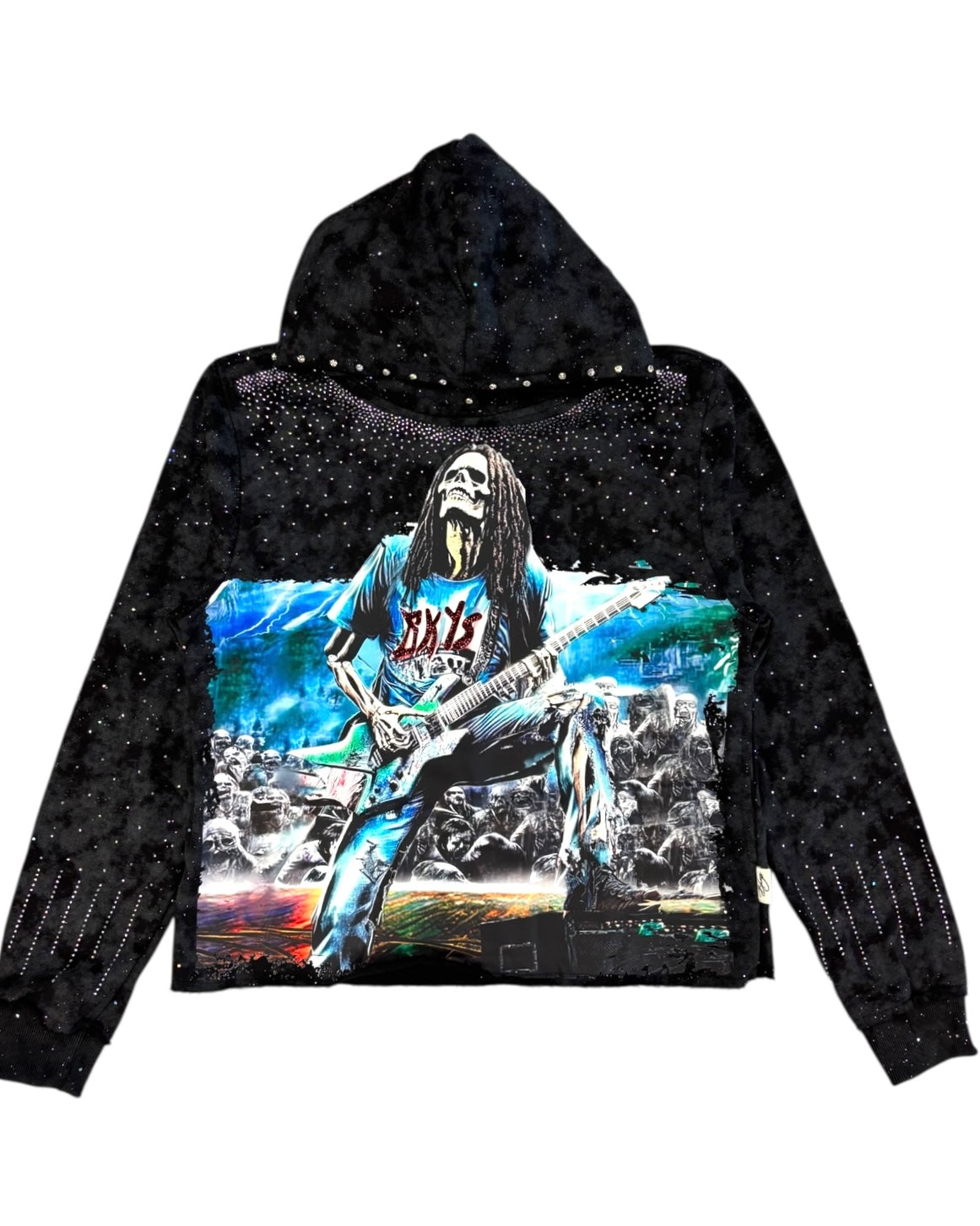 Fear No Art Cropped Hoodie