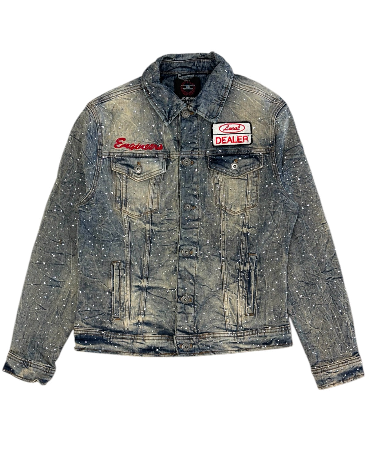 Re-Up Crystal Denim Jacket