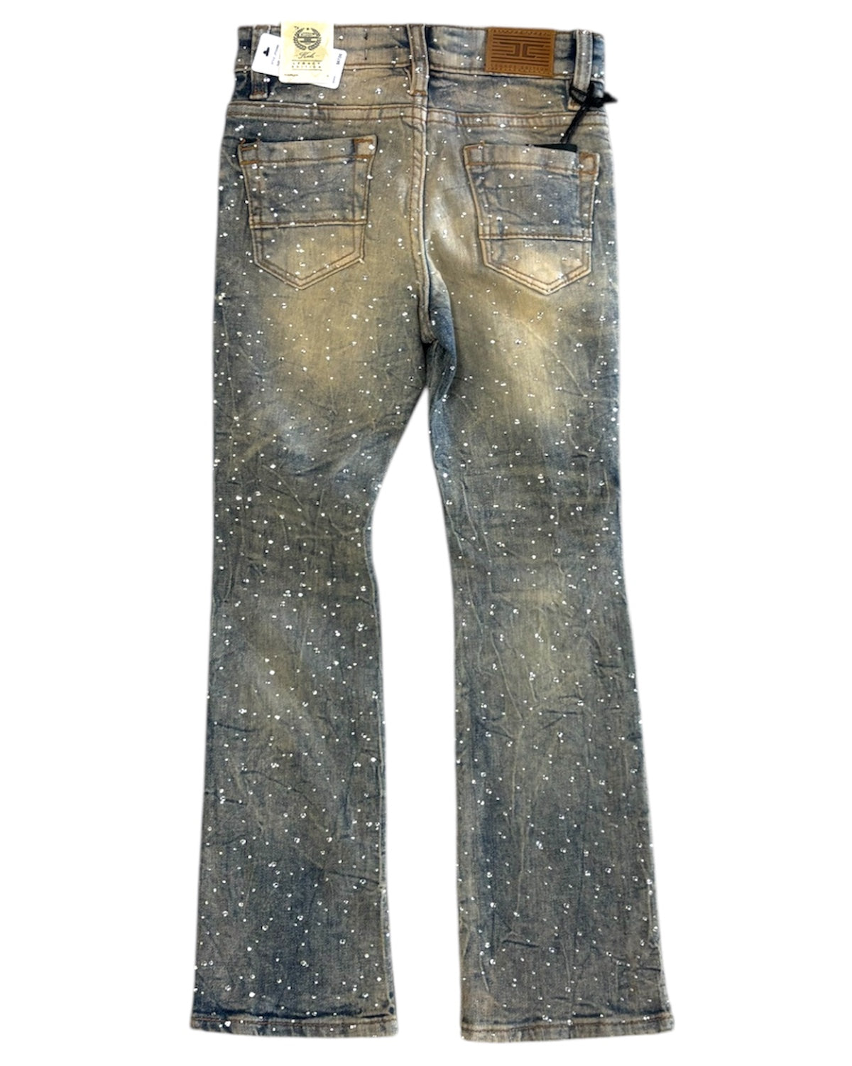 Toddler's Re-Up Crystal Stacked Jeans