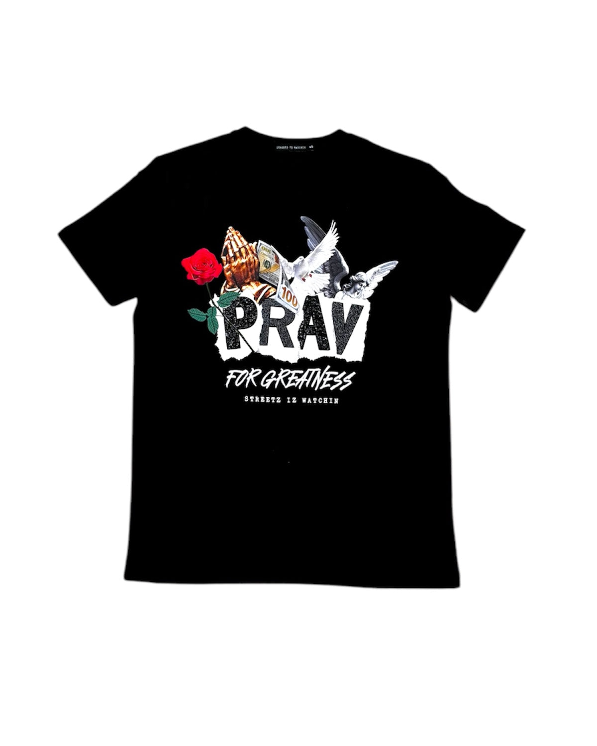 Pray For Greatness Tee In Black Color