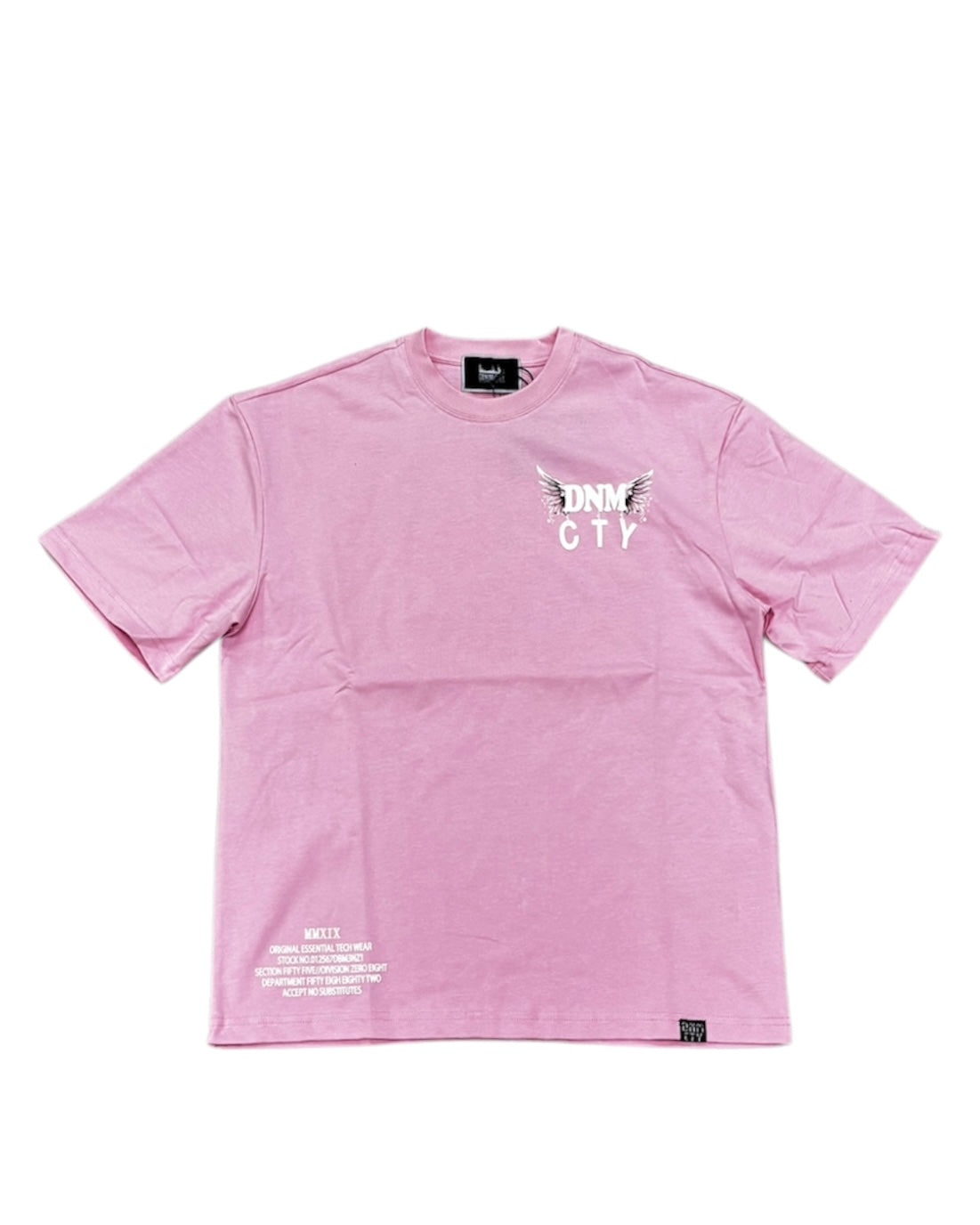 Prayers Up High Puff Print Oversized Tee In Pink Color