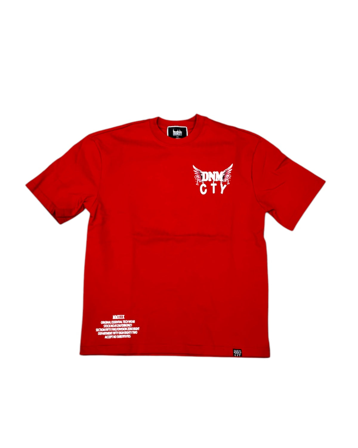 Prayers Up High Puff Print Oversized Tee In Red Color