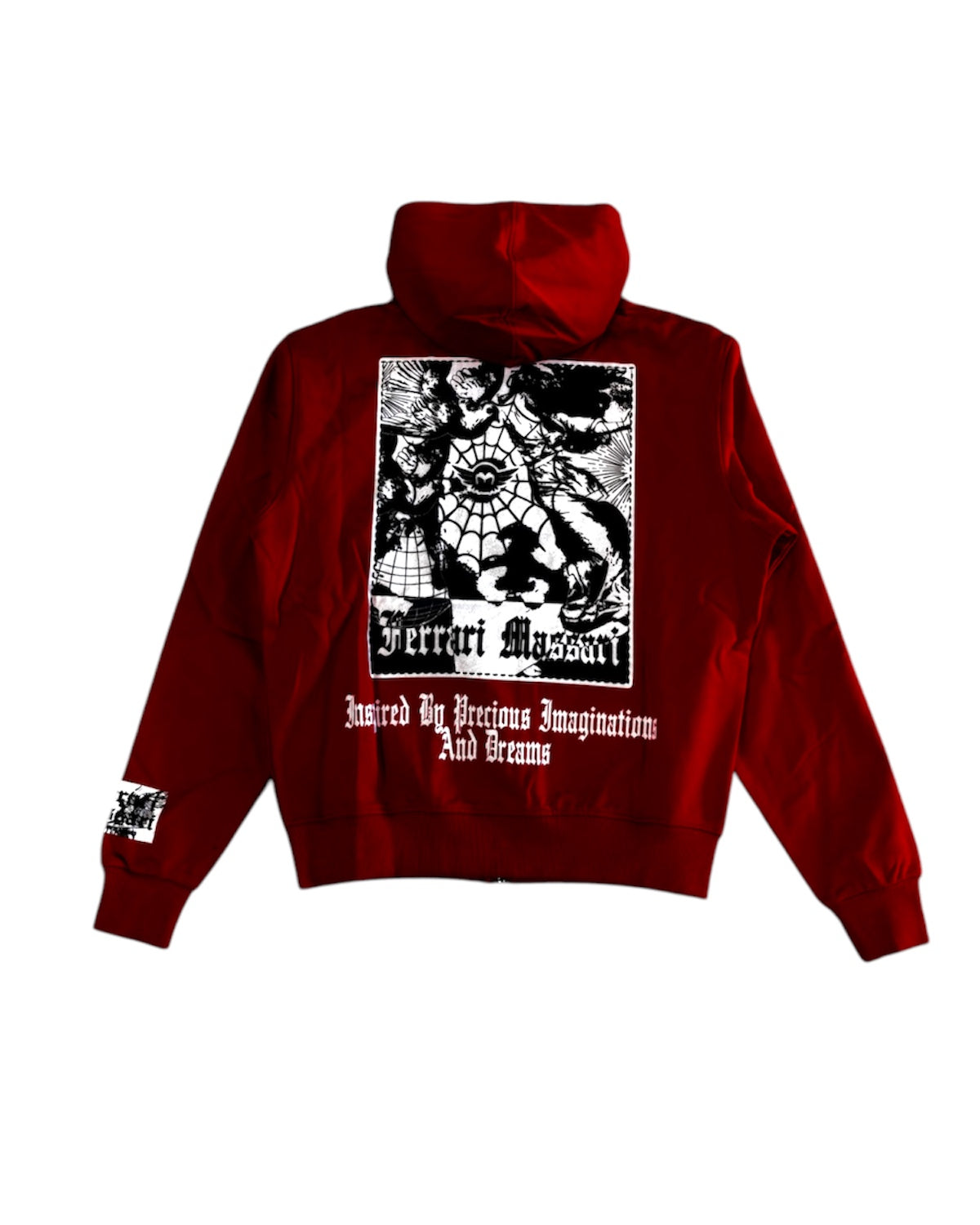 Precious Imagination Full-Zip Hoodie In Red Color