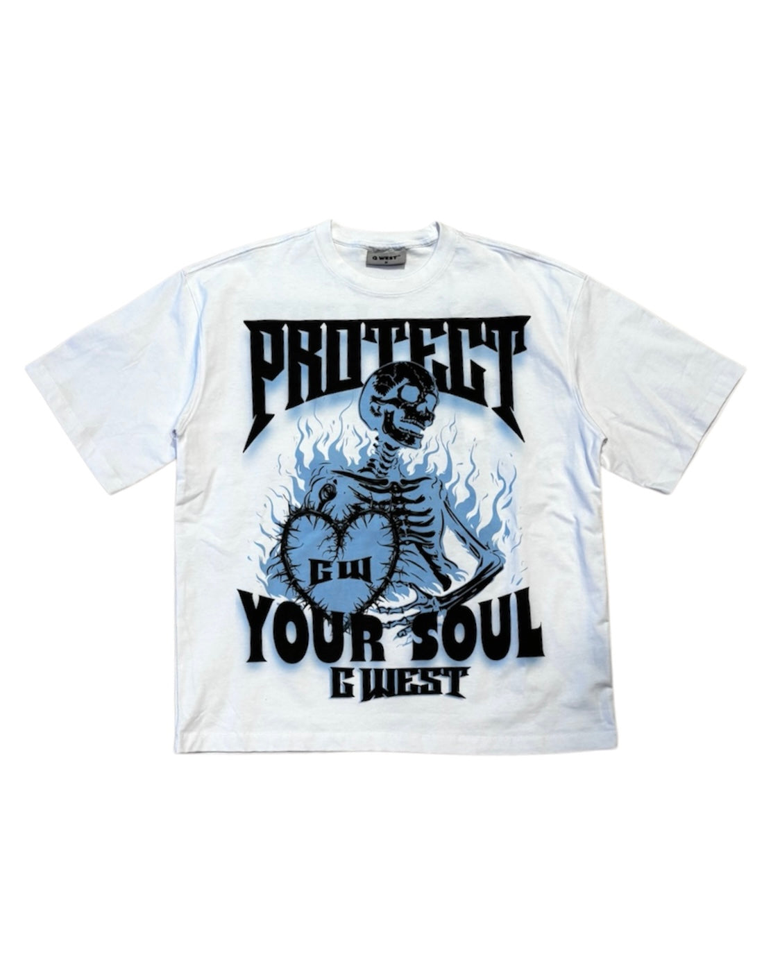 Protect Your Soul Tee In White Color