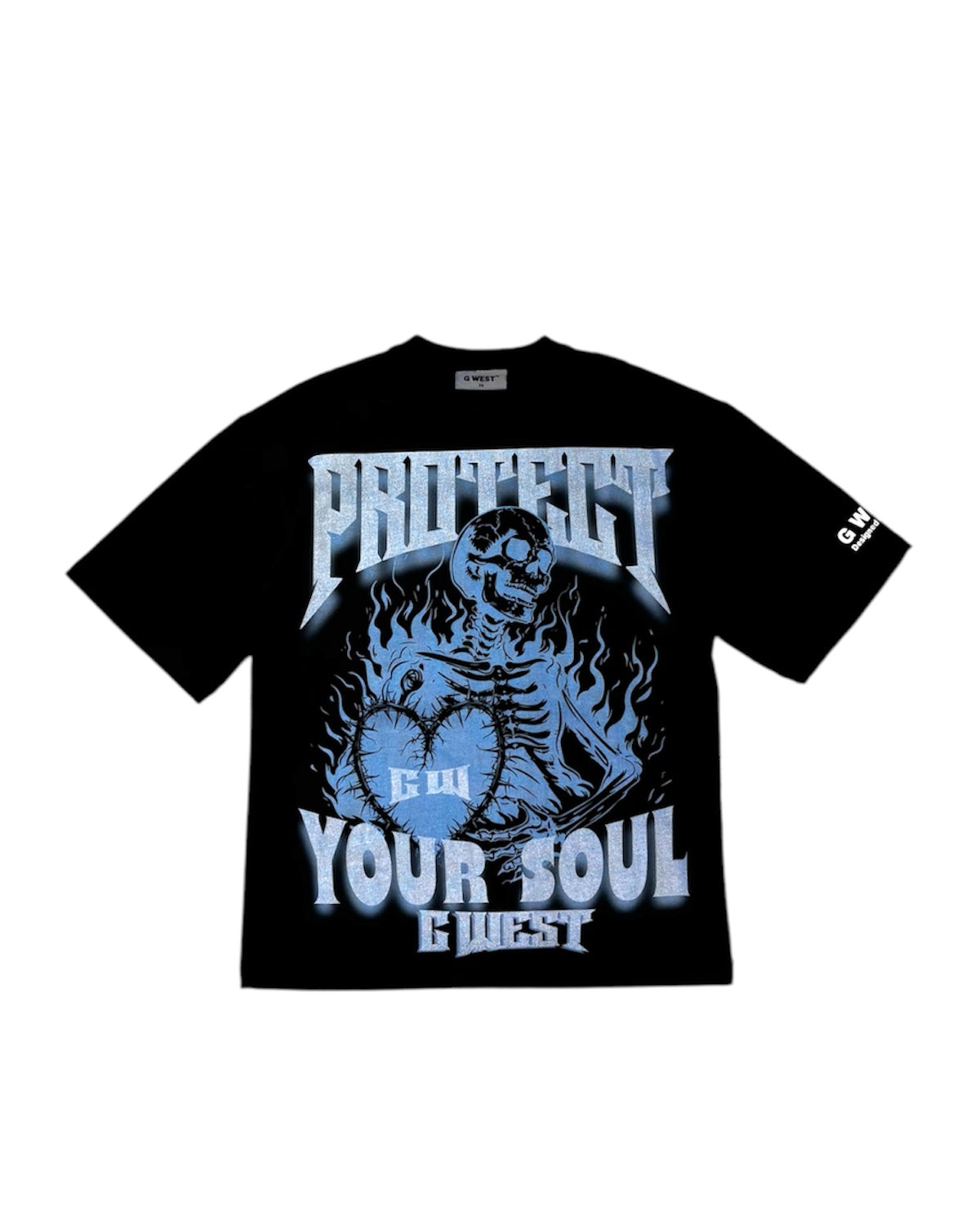 Protect Your Soul Tee In Black Color