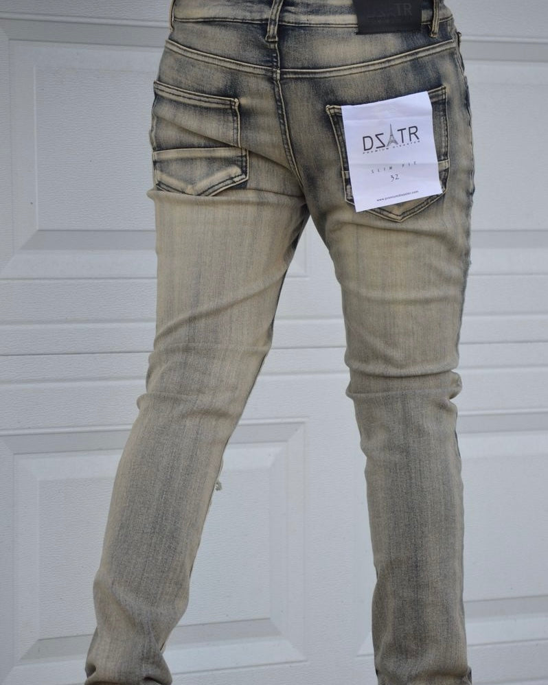 Dzstar Ripped Vintage Stretch Jeans for men