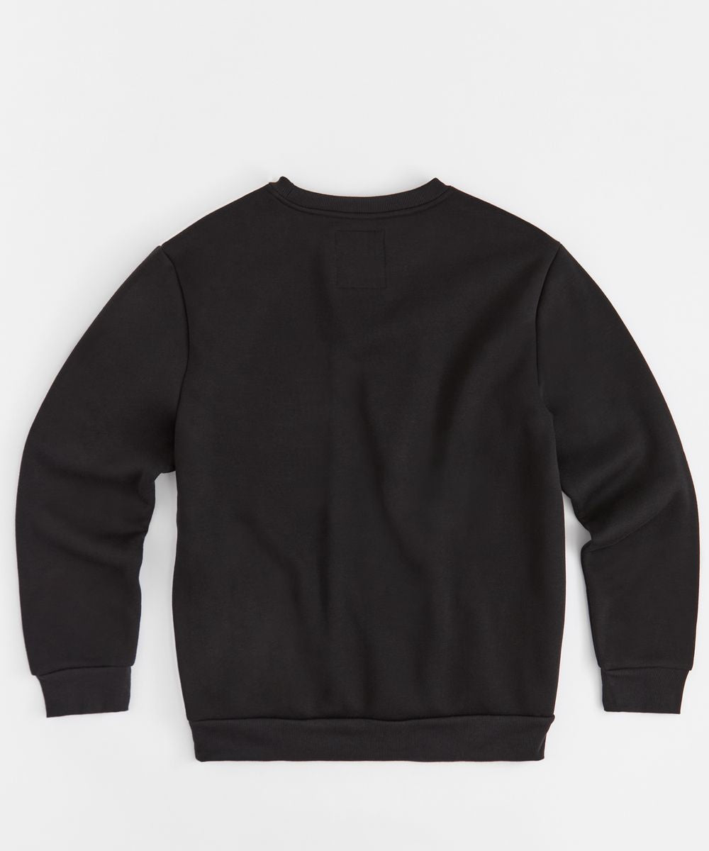 Black sweatshirt on a white background