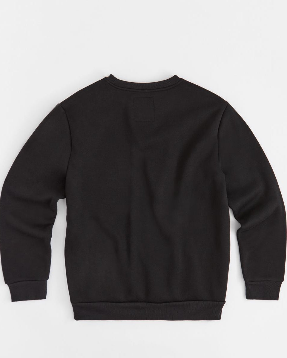 Black sweatshirt on a white background
