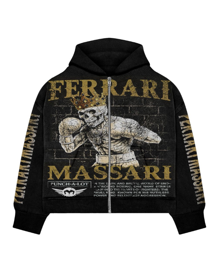 Skull King Zip Hoodie