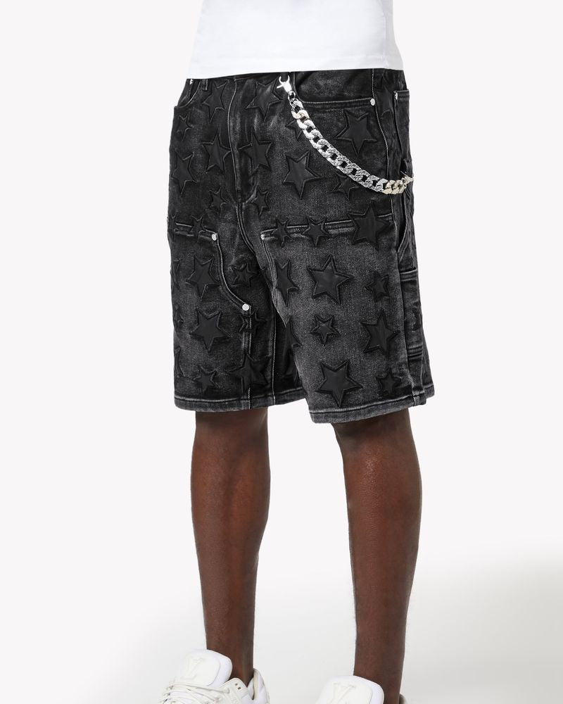 Stars Denim Shorts