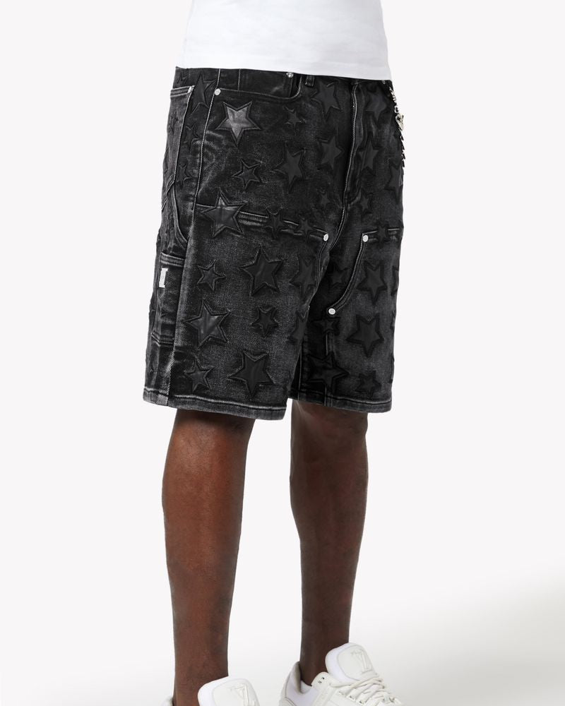 Stars Denim Shorts