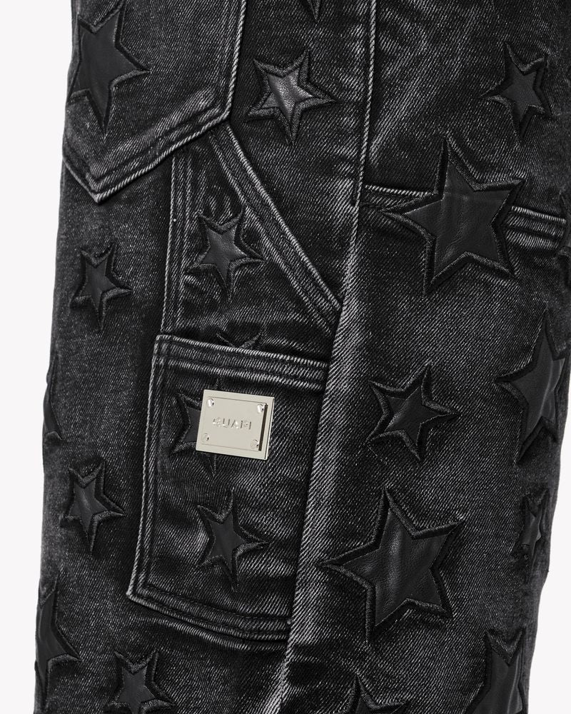 Stars Denim Shorts