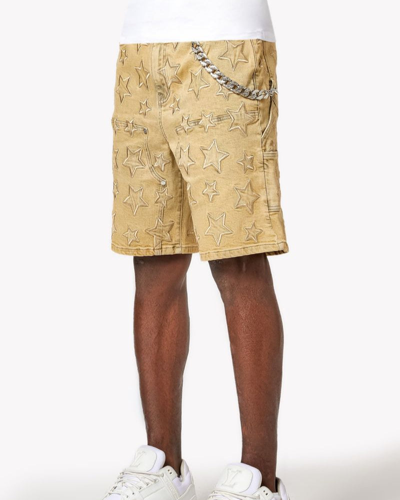 Stars Denim Shorts