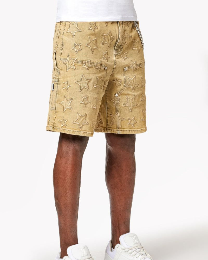 Stars Denim Shorts