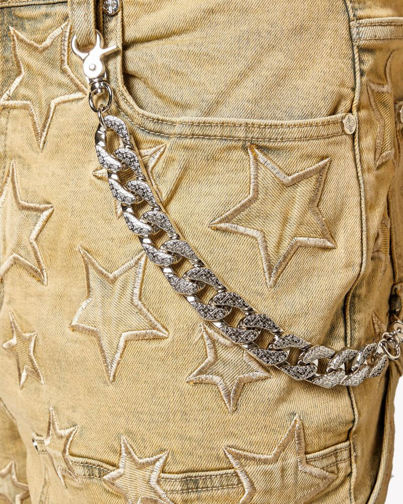 Stars Denim Shorts