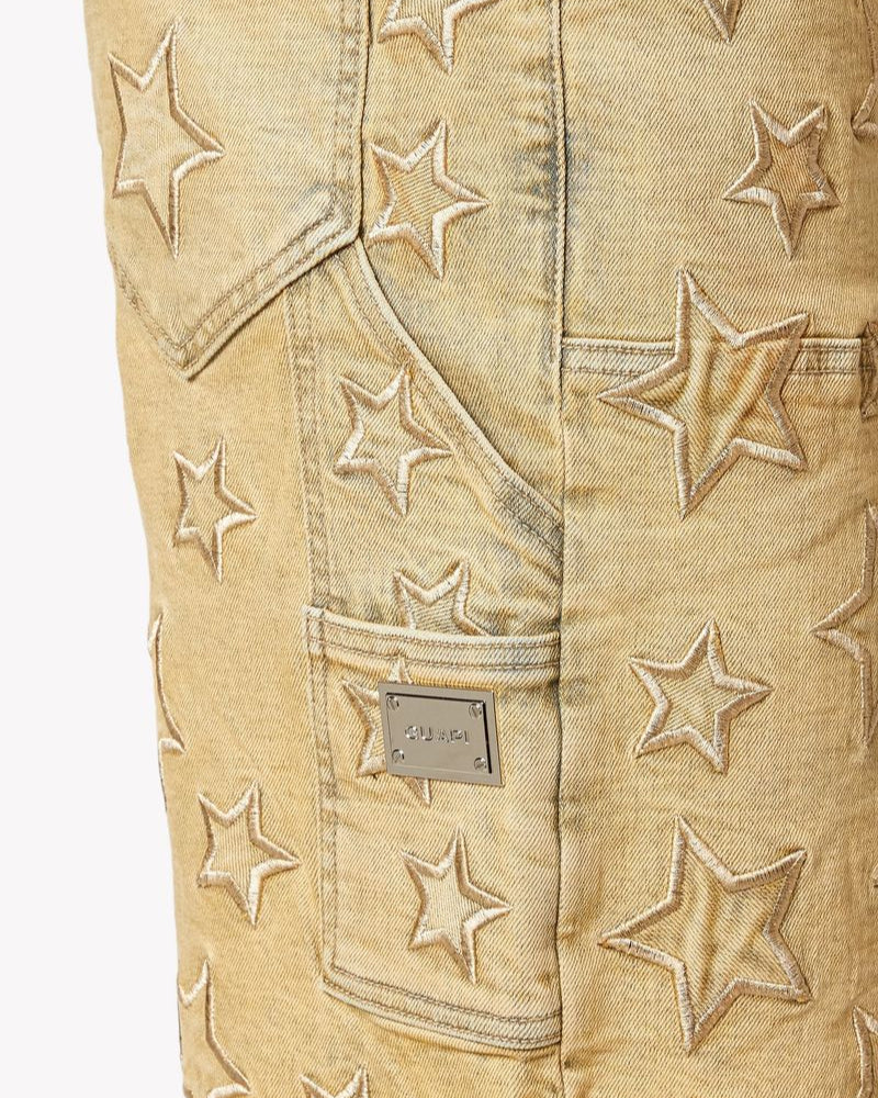 Stars Denim Shorts
