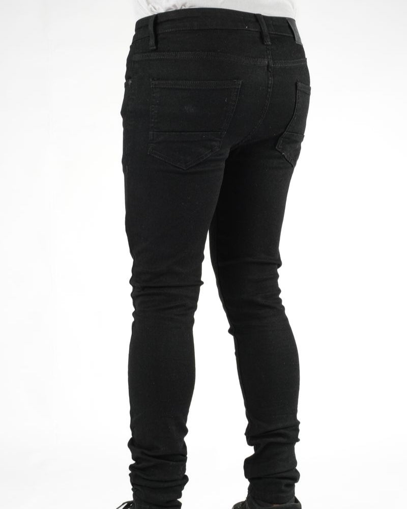Dzstar super stretch ripped jeans in black
