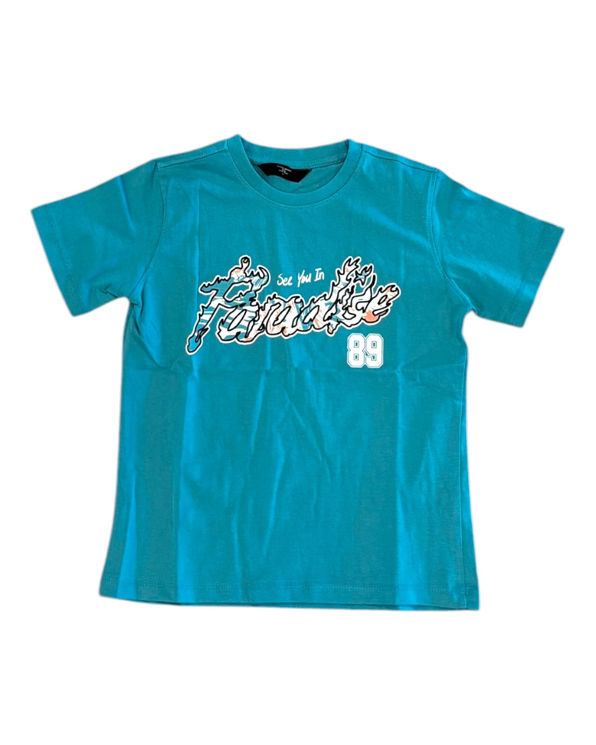 Jordan Craig juniors see you in paradise tee in teal color