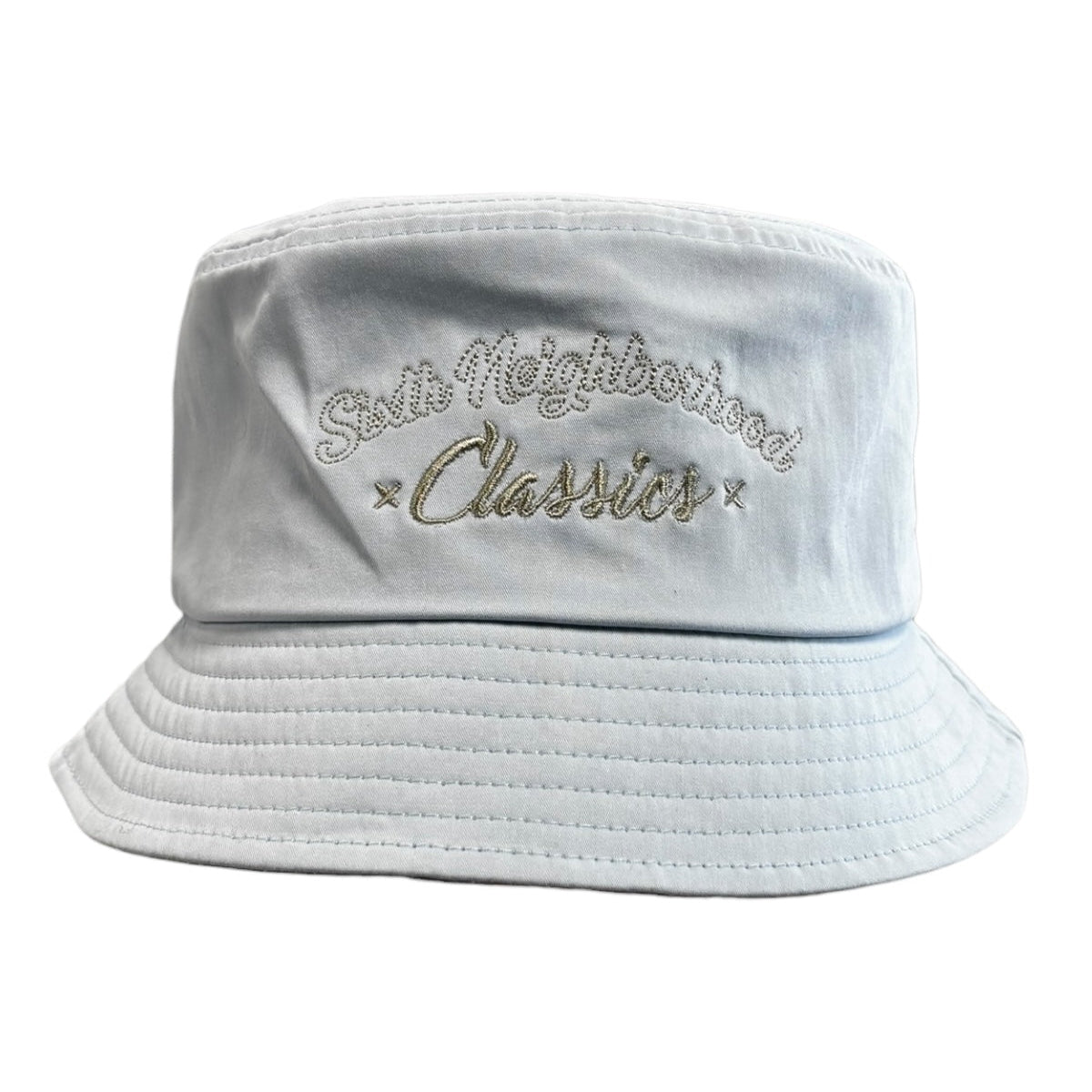 6th nbrhd shade bucket hat in light blue