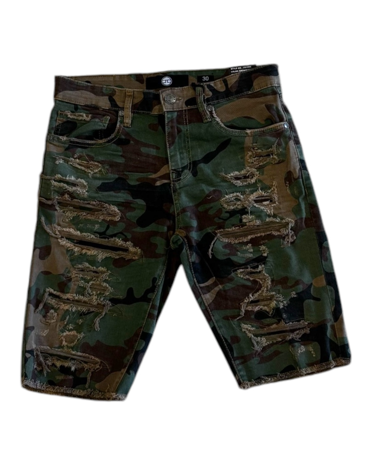 Jordan Craig shredded shorts in camo