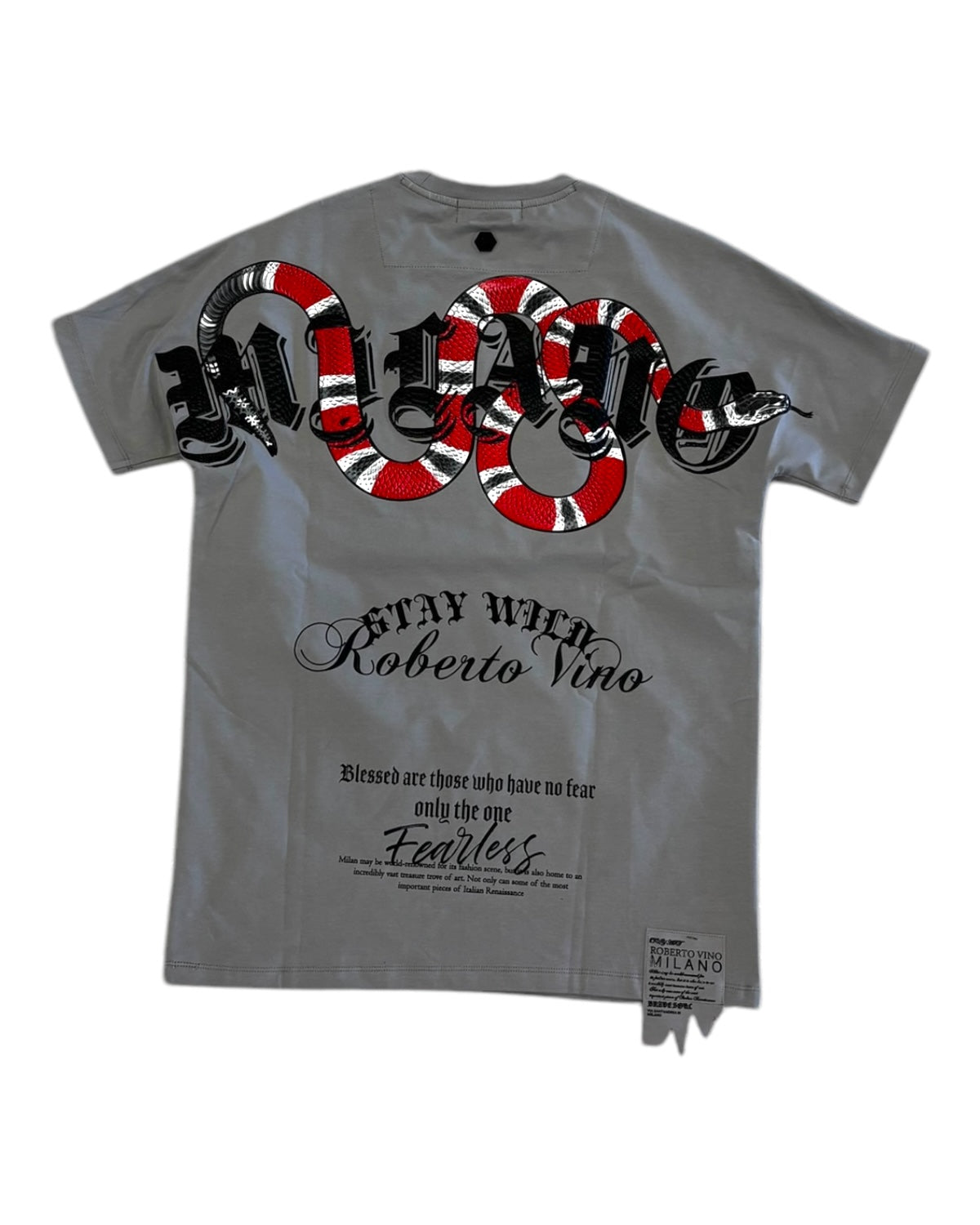 Roberto Vino snake shirt in gray