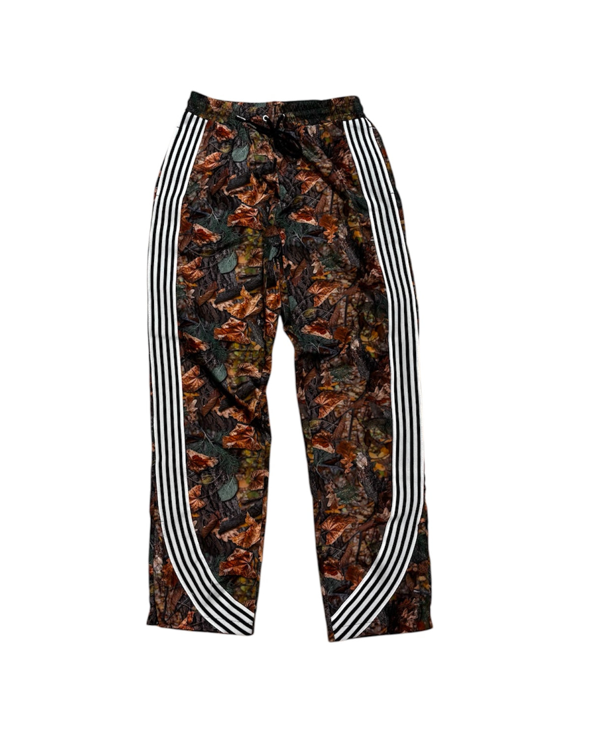 Striped Nylon Relax Pants In Hunting Camo Color