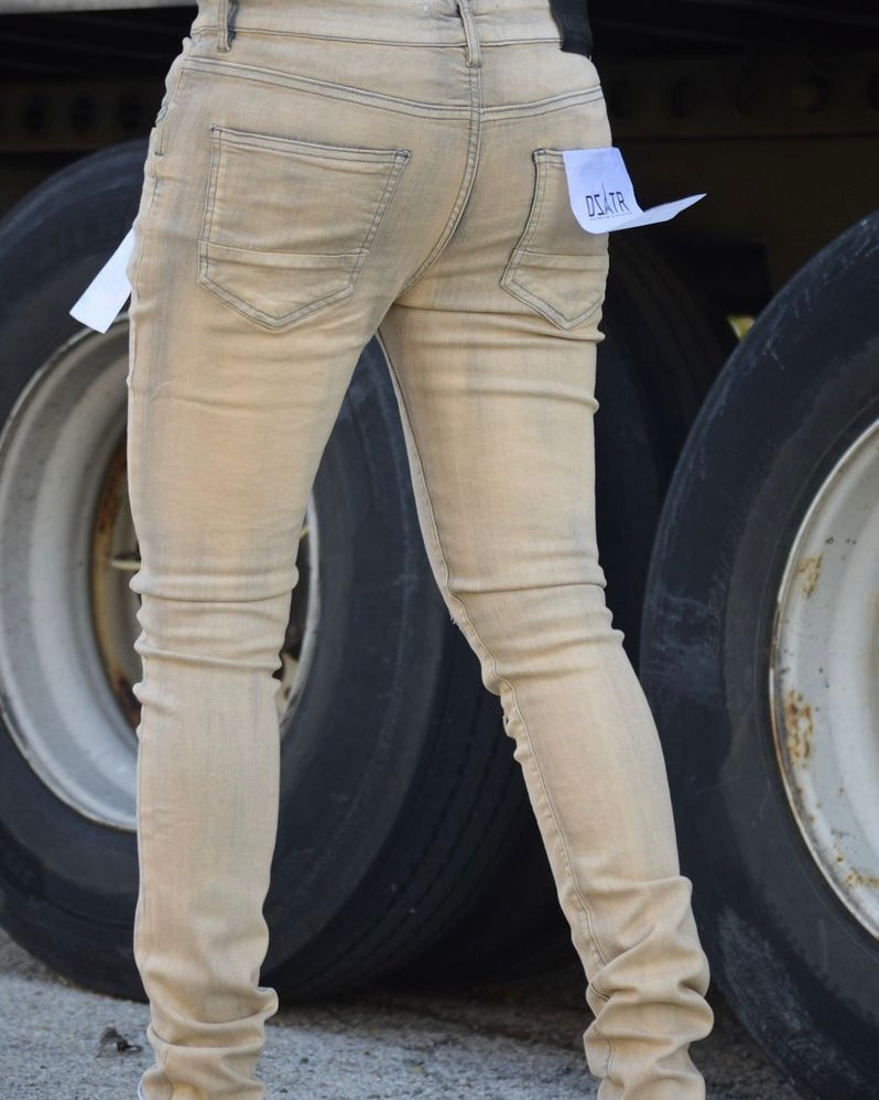 Super Stretched Vintage Wash Jeans In vintage color