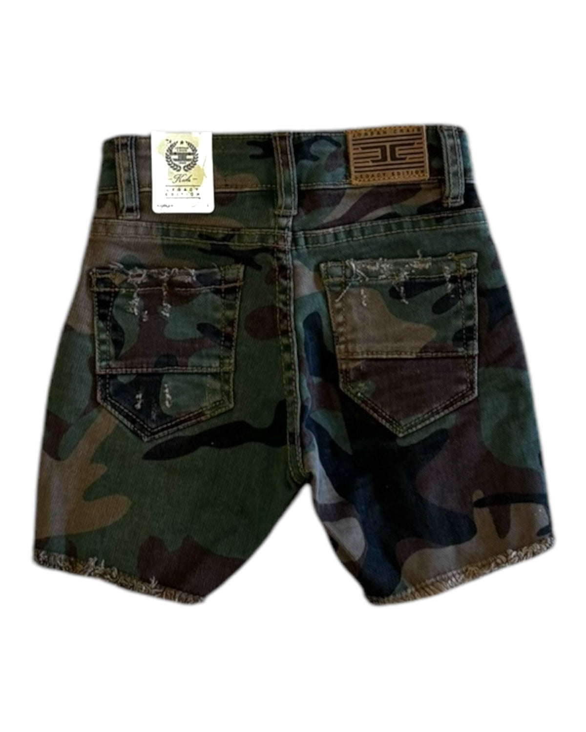 Jordan Craig shredded camo shorts in camo
