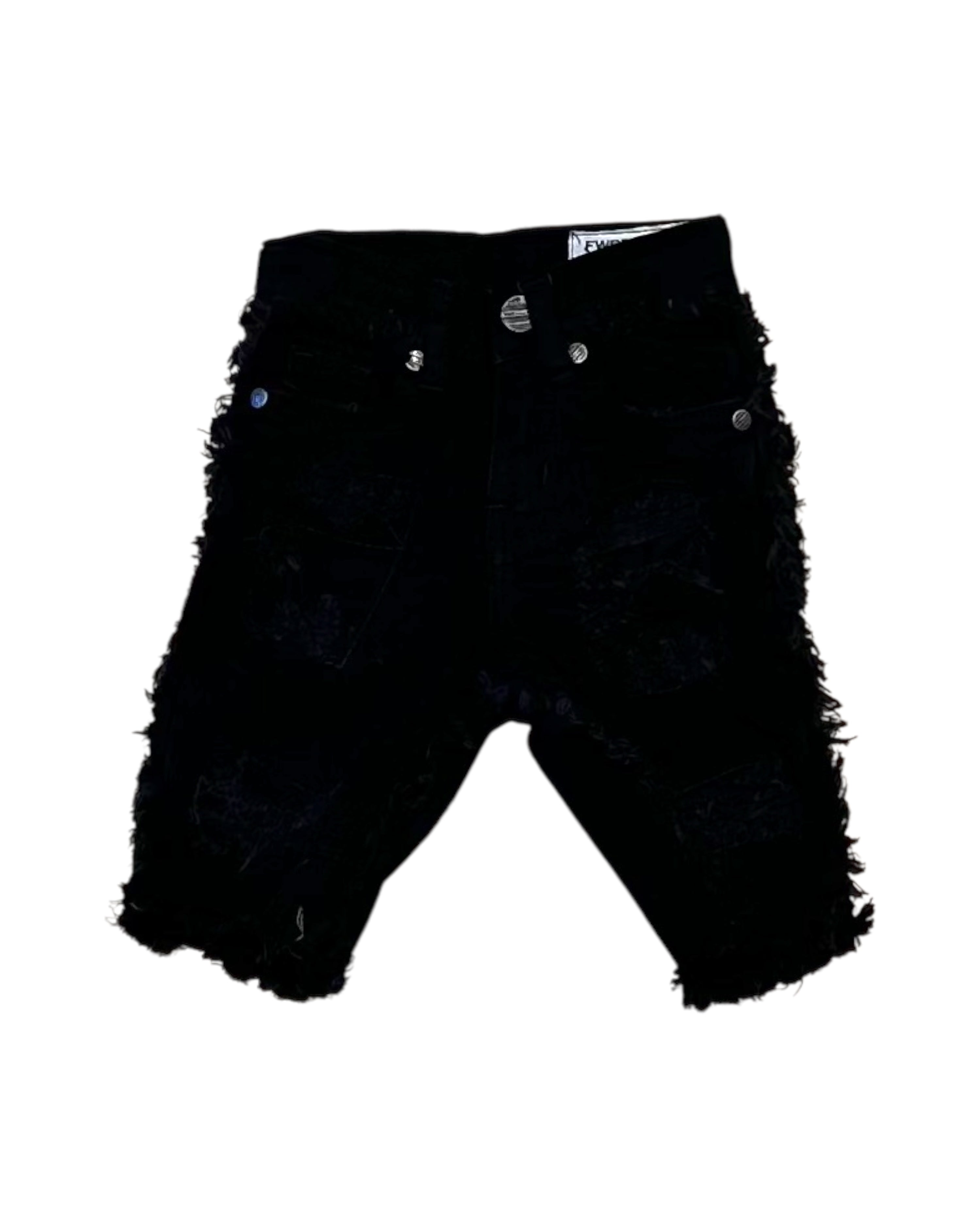 Fwrd Toddler’s Stacked No End Twill Shorts In black