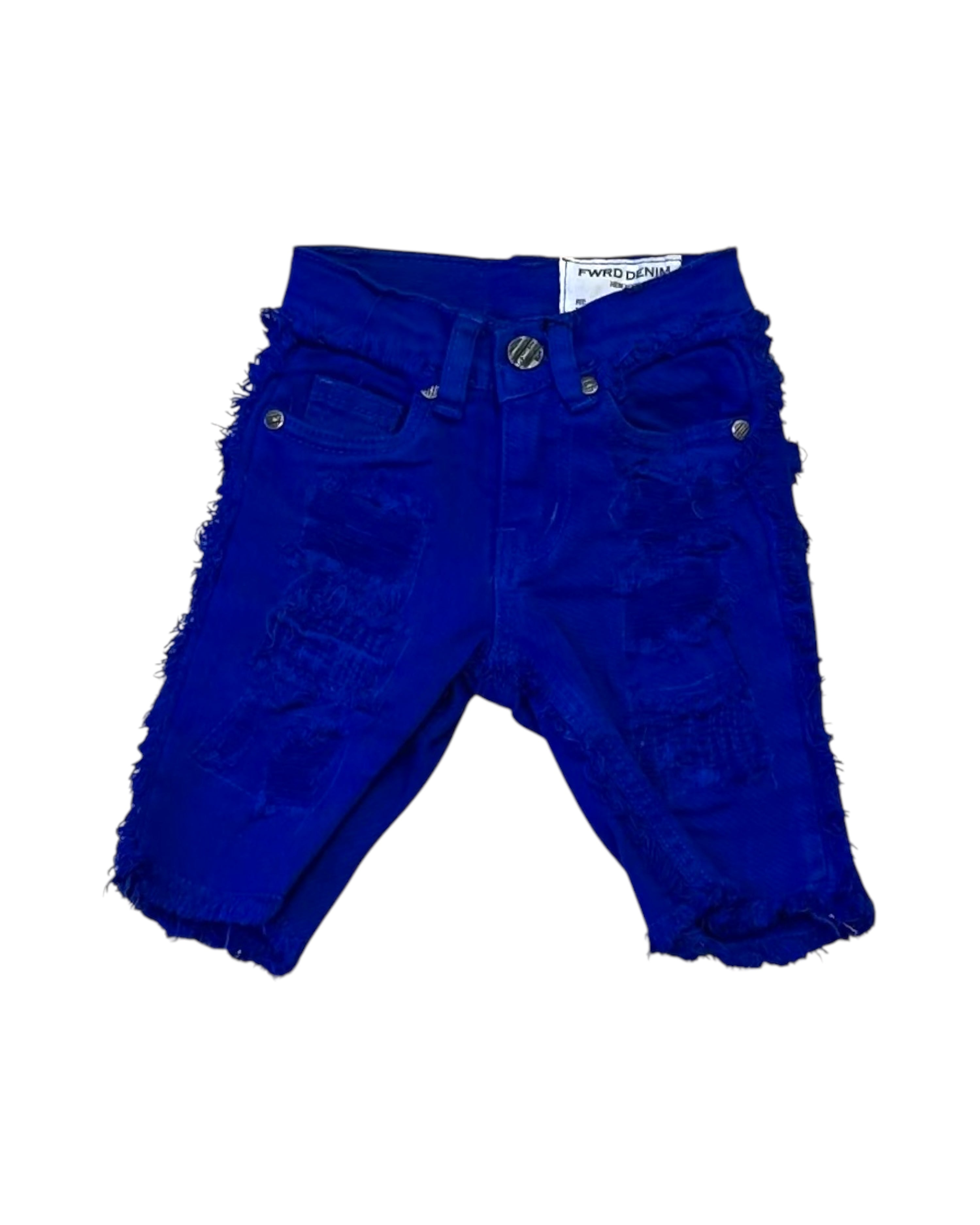 Fwrd Toddler’s Stacked No End Twill Shorts In royal blue