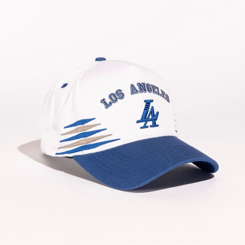 Reference vintage LA snapback in white and blue