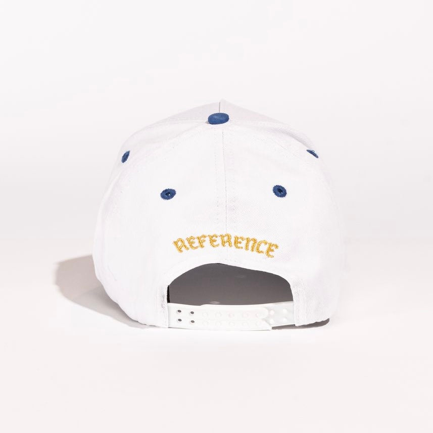 Reference vintage LA snapback in white and blue
