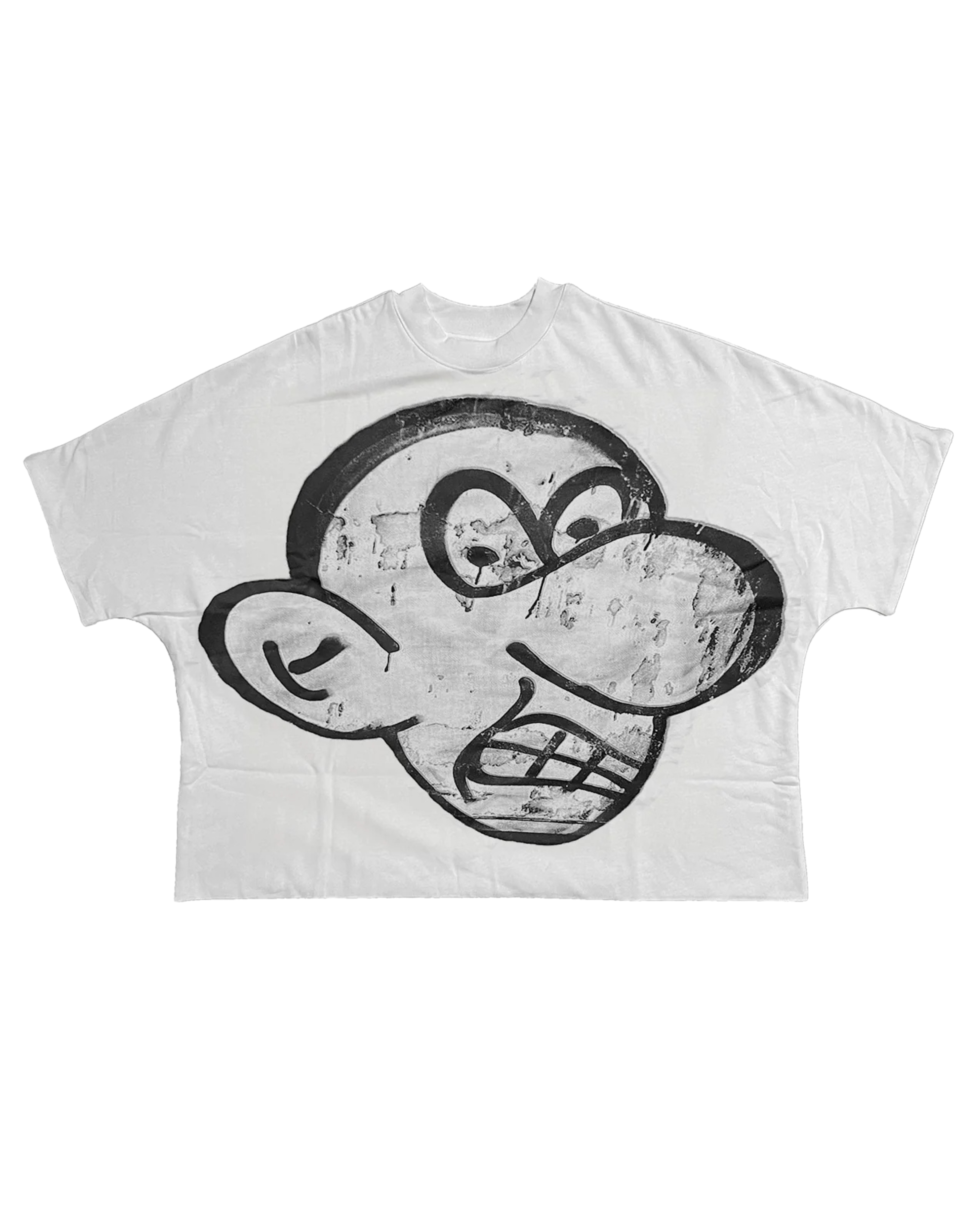 billionaire studios wimpy kid crop tee in white
