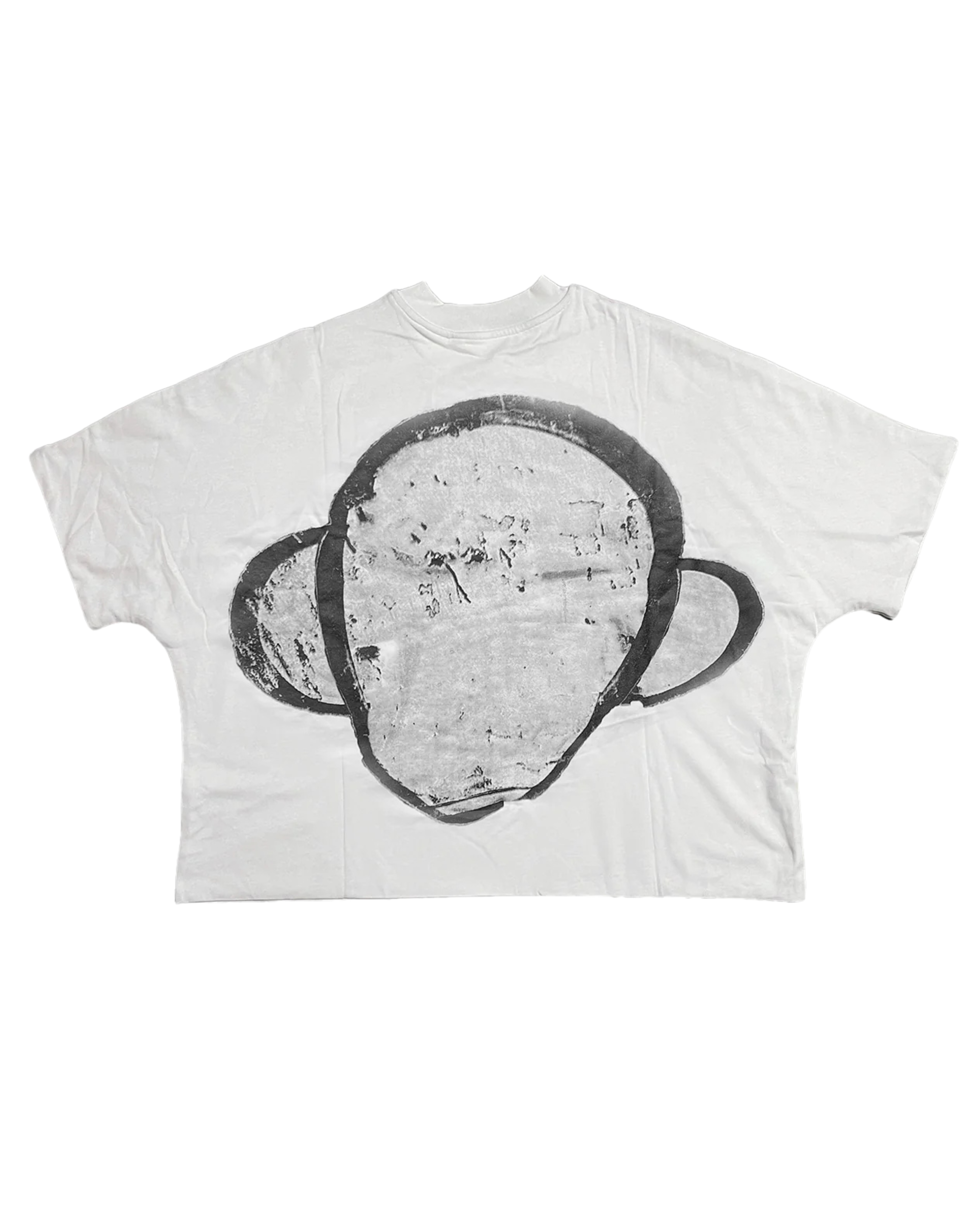 billionaire studios wimpy kid crop tee in white