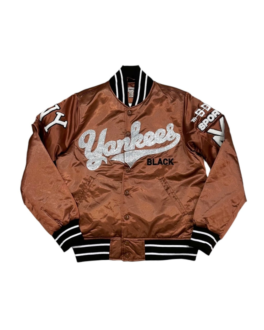 SD-Sport Yankees Bomber Jacket in peach color