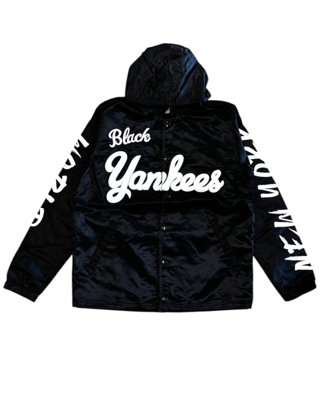 Yankees Coaches Jacket in Black Color