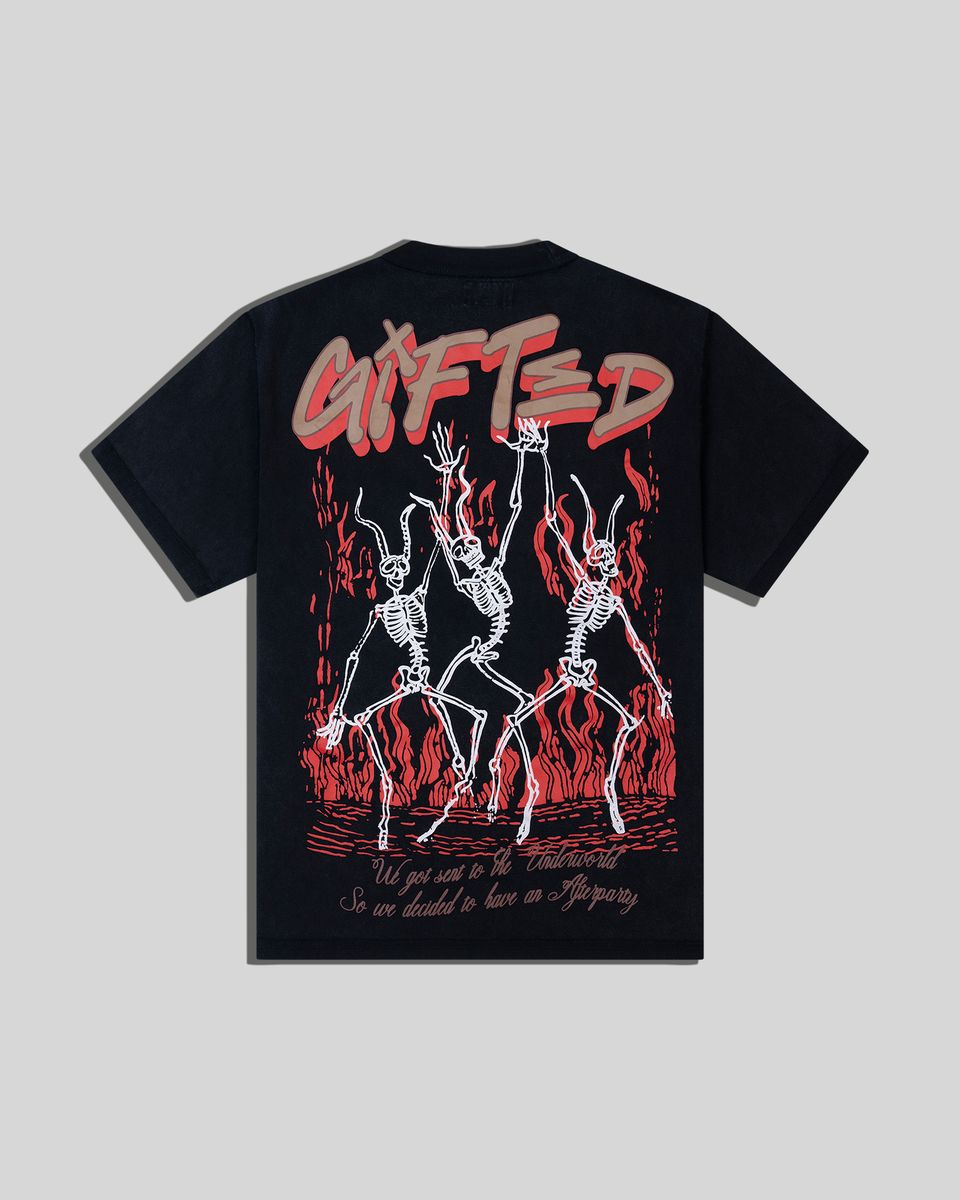 gftd la afterlife tee in black