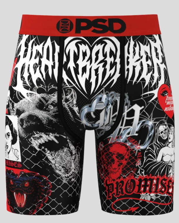 Psd Broken Promises Venue Briefs in black and red