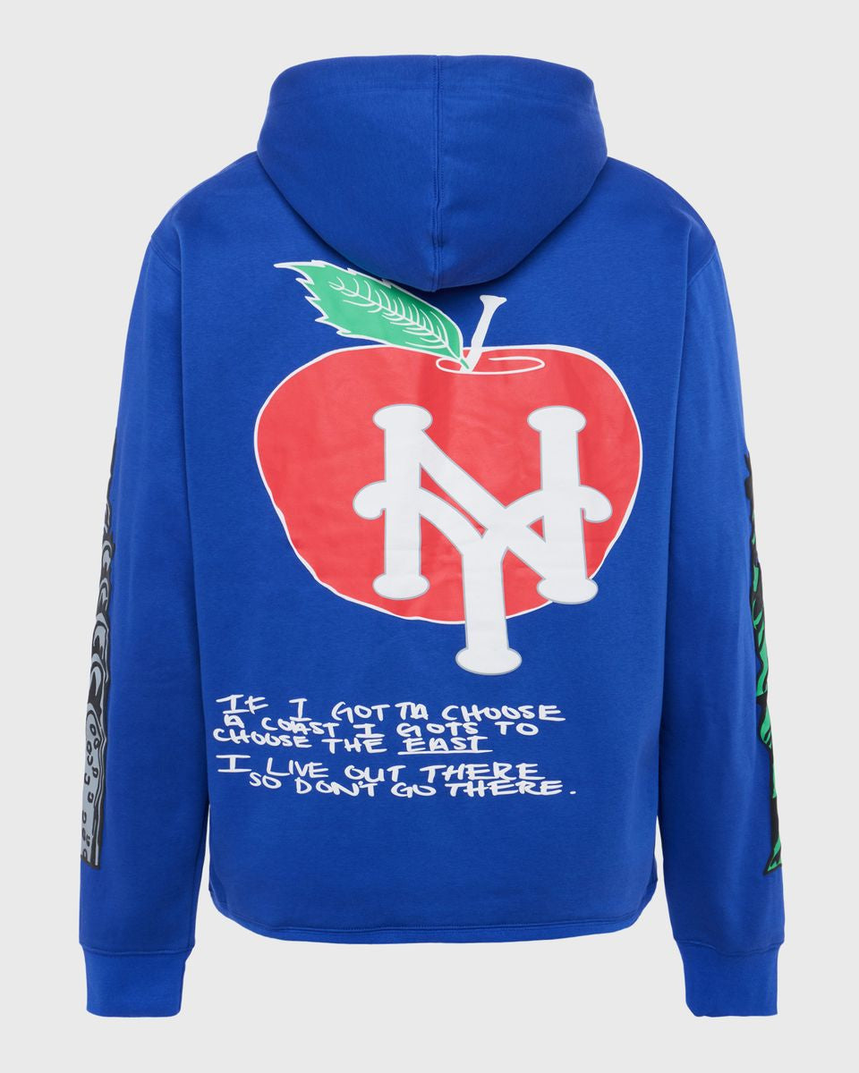 homme femme Cali to nyc hoodie in royal blue
