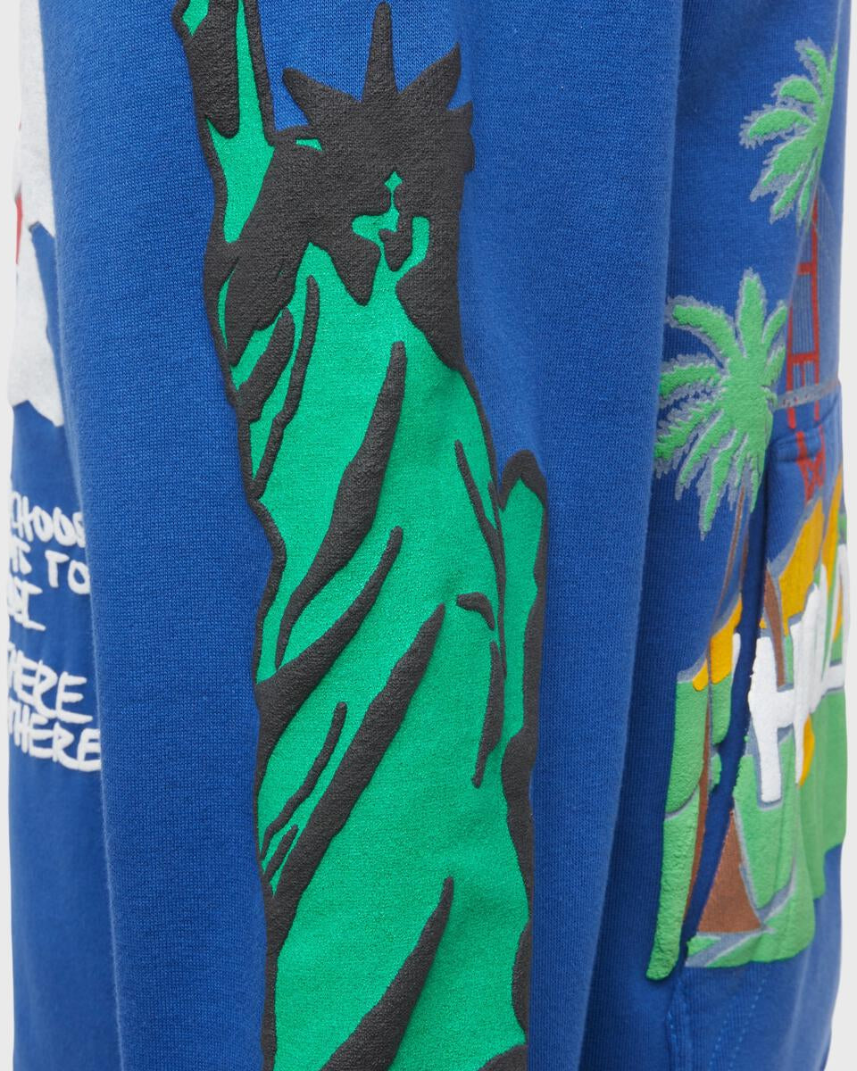 homme femme Cali to nyc hoodie in royal blue