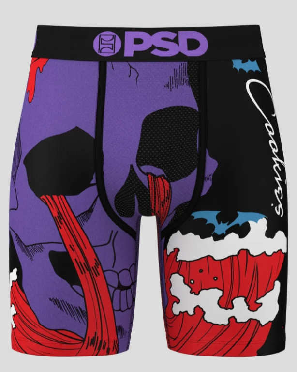 Psd cookies island briefs in purple and black