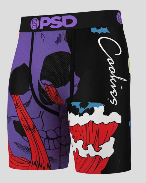 Psd cookies island briefs in purple and black