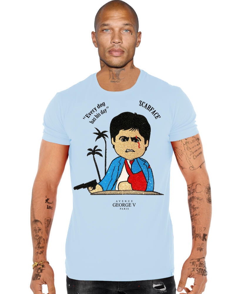 George V every dig tee in baby blue