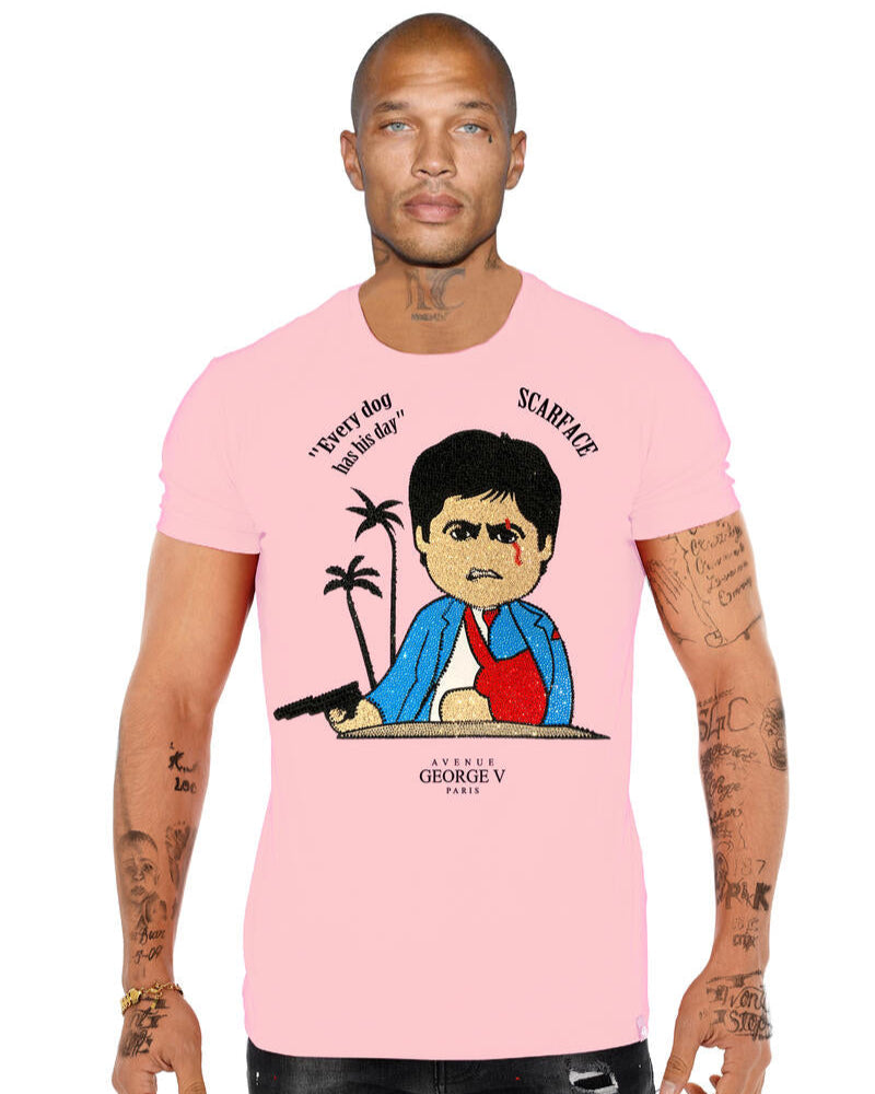 George V every dog tee in pink