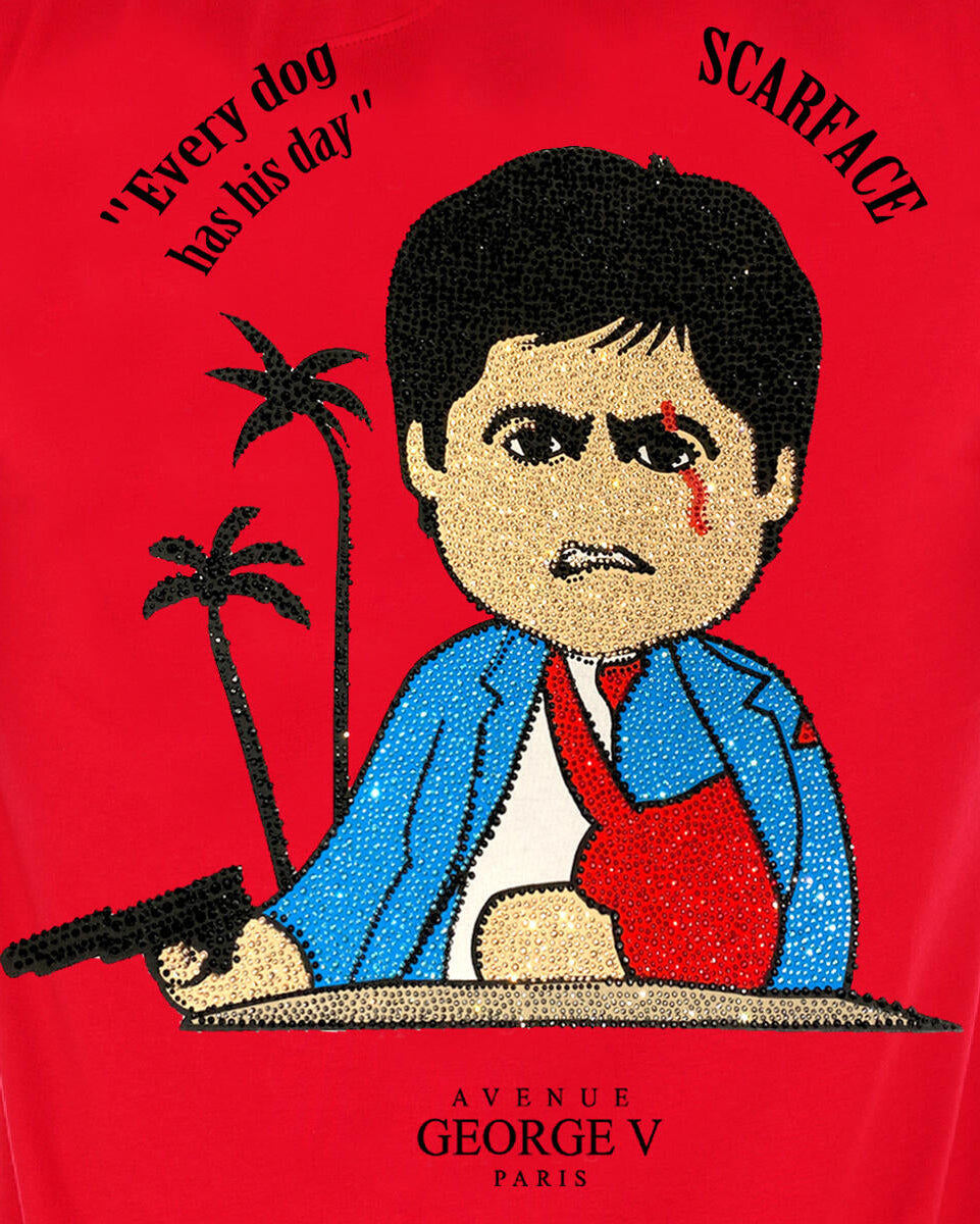 George V every dog tee in red