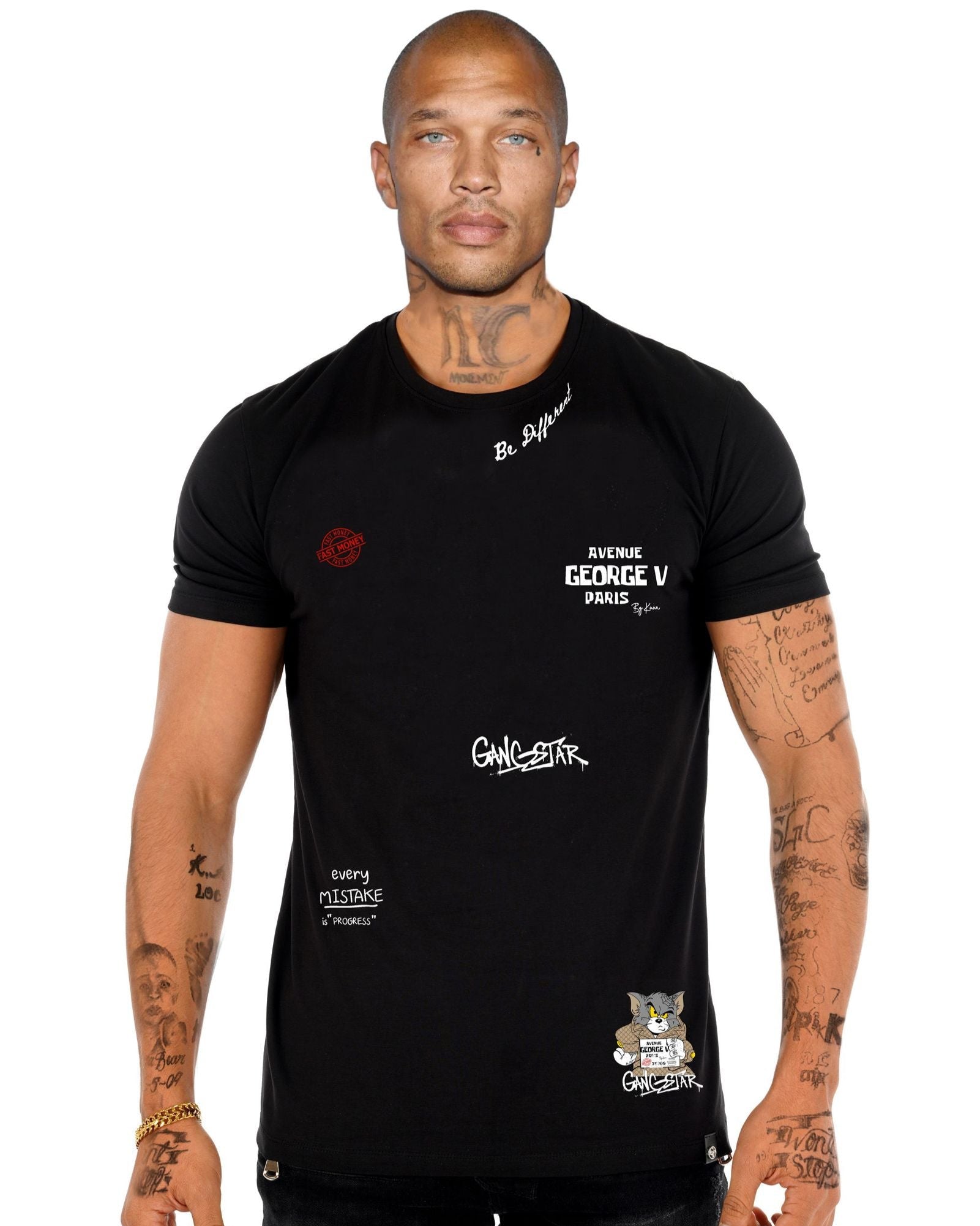 George V gangstar Tom Tee in black